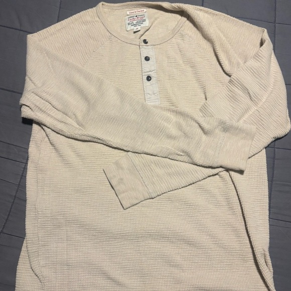 Lucky Brand Other - Vintage Lucky Brand Cream Long Sleeve Henley